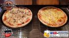 Pásová ventilovaná pizza pec Henergo 75 2ks pizzy průměr 32 cm vedle sebe